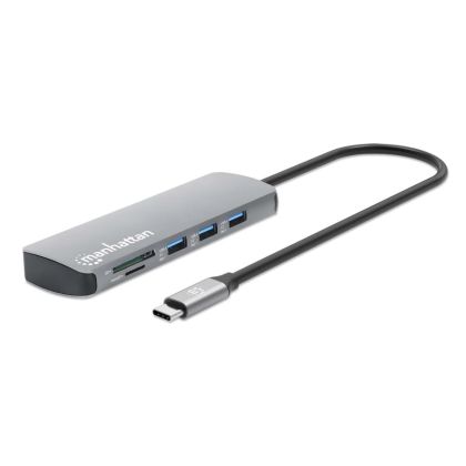 Manhattan SuperSpeed 9-in-1 Multiport hubi USB-C kaapelilla