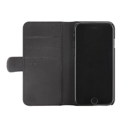 Holdit 2-in-1 Booklet+takakuori Apple iPhone 8 / iPhone SE (2020, 2022) / iPhone 7 / 6 / 6S (musta)
