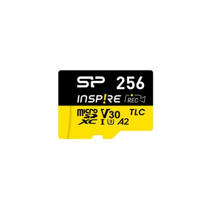 Silicon Power Inspire V30 256GB microSDXC -kortti (USB-C -adapterilla)
