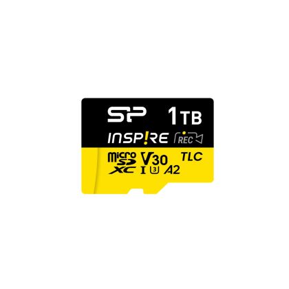 Silicon Power Inspire V30 1TB microSDXC -kortti (USB-C -adapterilla)