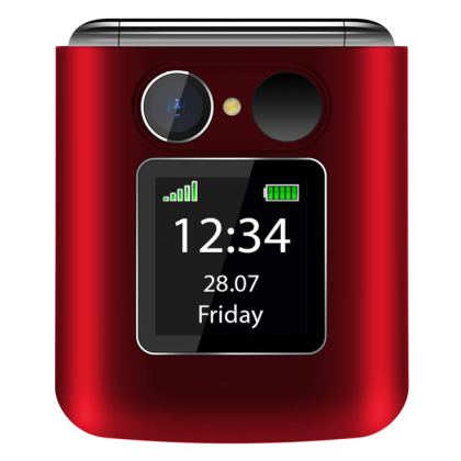 Beafon Fold 10 LTE 4G puhelin punainen