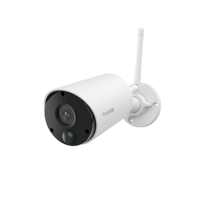 Reolink Argus Eco 3MP USB-C AI akkukäyttöinen WiFi kamera ulkokäyttöön (valkoinen)