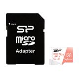 Silicon Power Superior V30 128GB microSDXC -kortti (SD-adapterilla)