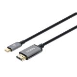 Manhattan USB-C - HDMI kaapeli, 1m