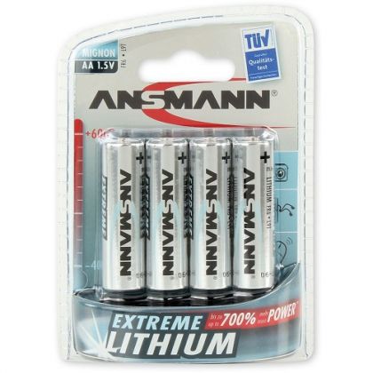 Ansmann AA Litium (4kpl)