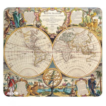 Allsop Mouse Pad Nautical Map Double Globe
