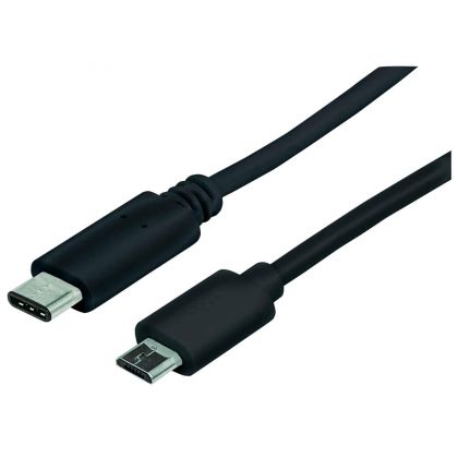 Manhattan Hi-Speed USB 2.0 USB-C - microUSB -kaapeli (1.0 metriä)