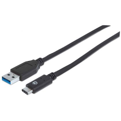 Manhattan SuperSpeed 10Gb/s USB-A - USB-C kaapeli (0.5 metriä)