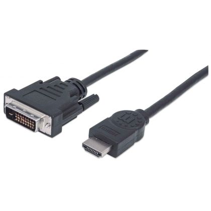 Manhattan HDMI - DVI-D kaapeli, 1.8m