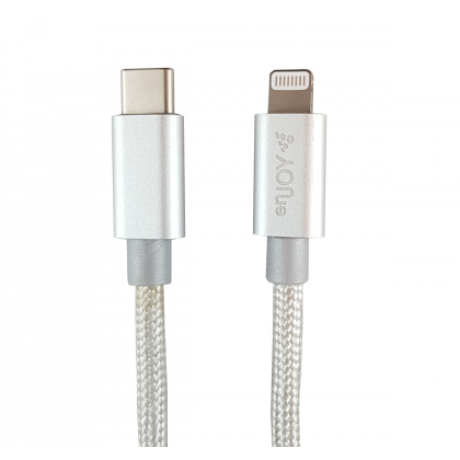 ENJOY punottu USB-C - Lightning Apple pikalatauskaapeli 2m