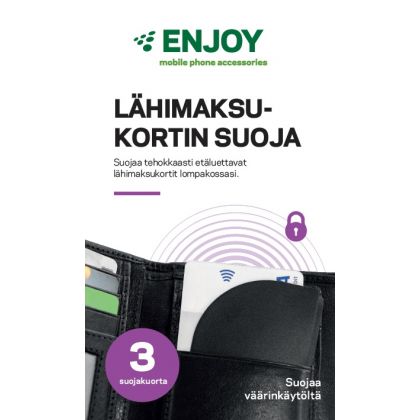 ENJOY lähimaksukortin suoja (3kpl)