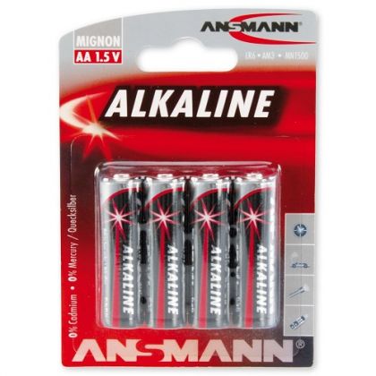 Ansmann Alkaline Red Mignon, 4kpl AA