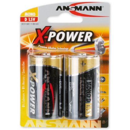 Ansmann Alkaline X-POWER Mono D, 2 kpl
