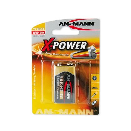 Ansmann Alkaline X-POWER 9V-paristo E-Block
