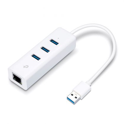 TP-LINK UE330 USB-hubi ja verkkoadapteri