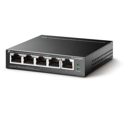 TP-LINK TL-SG105PE Easy Smart PoE+ kytkin