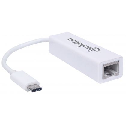 Manhattan Gigabit Ethernet adapteri USB-C liitimellä